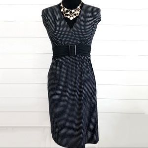 Wrappers polka dot belted wrap dress